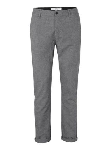 Topman Mens Grey Check Skinny Chinos