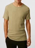 Topman Mens Brown Bronze Muscle Fit Rib T-shirt