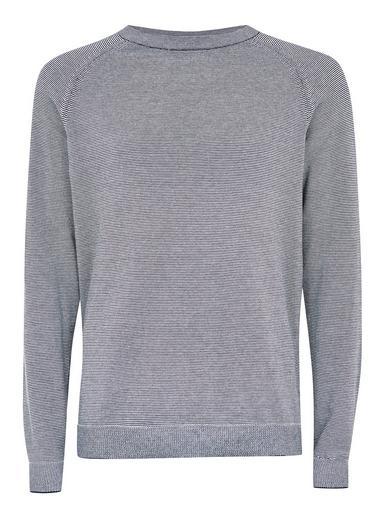 Topman Mens White Selected Homme Stripe Sweatshirt