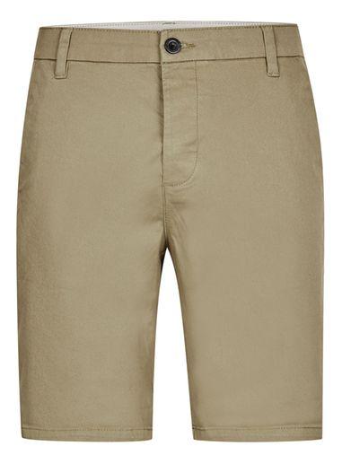 Topman Mens Light Khaki Stretch Skinny Chino Shorts