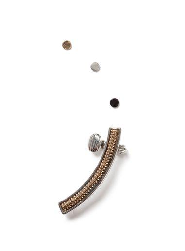 Topman Mens Multi Mixed Metal Textured Ear Climber And Stud Earrings Pack*