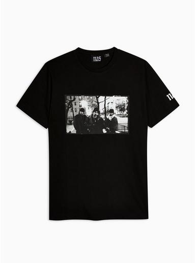 Topman Mens Black 'nas Illmatic' T-shirt