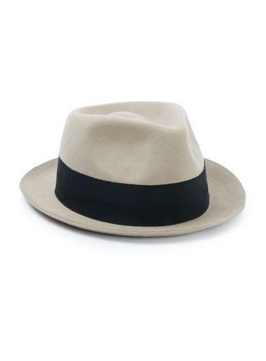 Topman Mens Brown Short Brim Hat