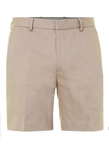 Topman Mens Light Pink Twill Cotton Formal Shorts