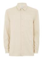 Topman Mens Cream Ltd Ecru Carson Heavyweight Long Sleeve Shirt
