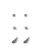 Topman Mens Silver Wing Earrings*