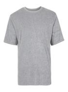 Topman Mens Mid Grey Grey Towelling Longline T-shirt