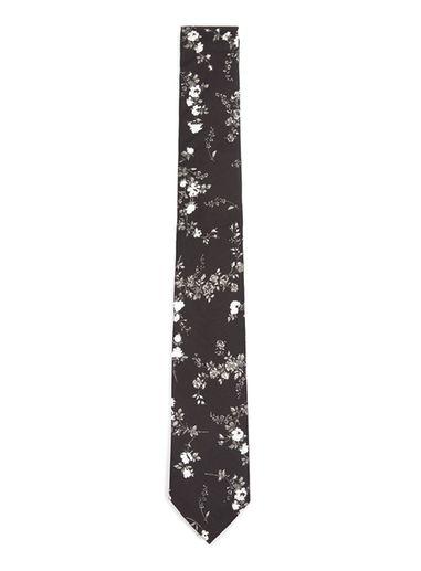 Topman Mens Black Elizabeth Print Liberty Fabric Tie