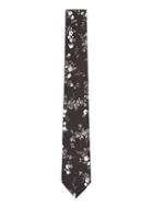 Topman Mens Black Elizabeth Print Liberty Fabric Tie