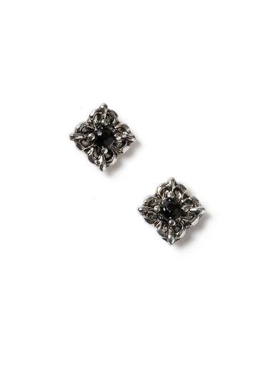 Topman Mens Black Silver Gothic Earrings*