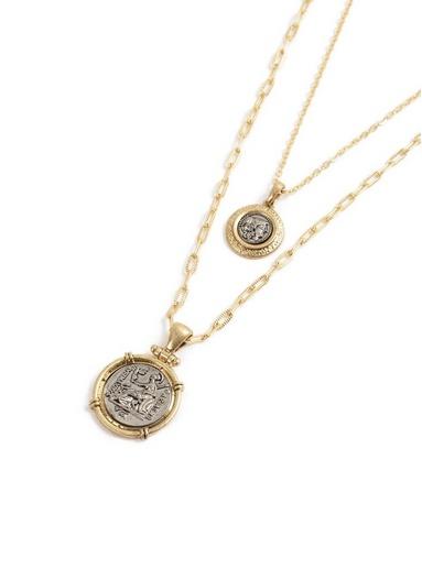 Topman Mens Coin Multirow Necklace*