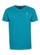 Topman Mens Green Jog On Turquoise Organic Cotton T-shirt*