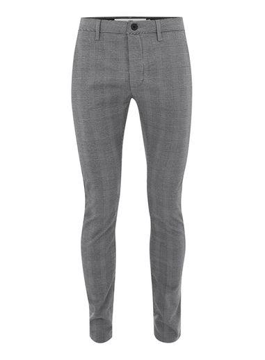 Topman Mens Grey Gray Check Stretch Skinny Pants