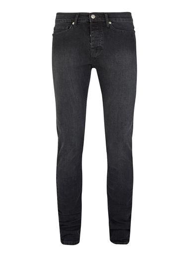 Topman Mens Grey Stretch Skinny Jeans