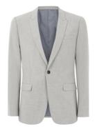 Topman Mens Grey Light Gray Marl Skinny Fit Suit Jacket