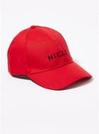 Nicce Mens Nicce Red Embroidered Curve Peak Cap