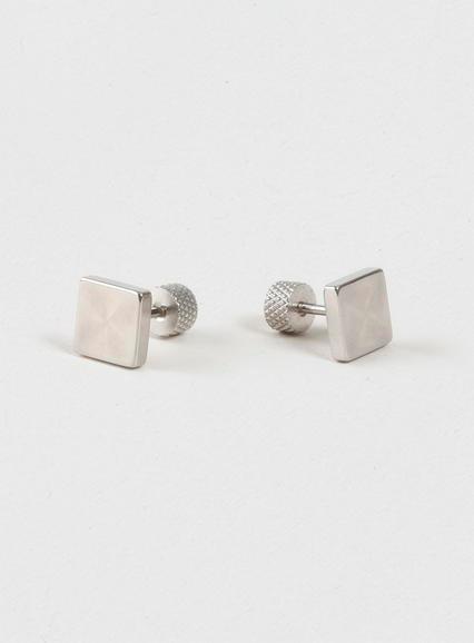 Topman Mens Metallic Etched Circle Earrings*