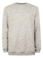 Topman Mens Ecru Off White Textured Loungewear Sweatshirt