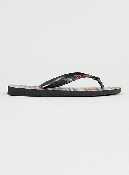 Topman Mens Blue Havaiana Stripe Trend Flip Flops