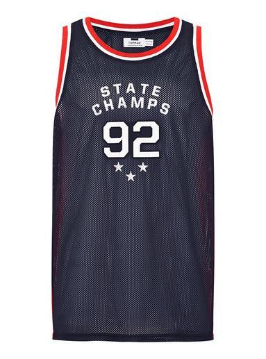 Topman Mens Multi 'champs' Embroidered Tank