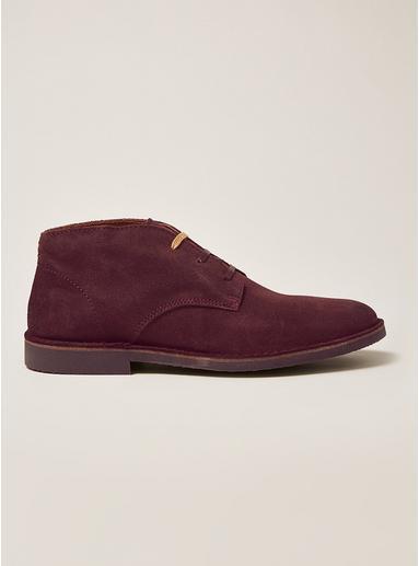 Topman Mens Grey Selected Homme Gray Suede Royster Desert Boots