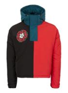 Topman Mens Multi Topman Design Colour Block Puffer Jacket