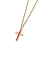 Topman Mens Silver Gold Cross Necklace*