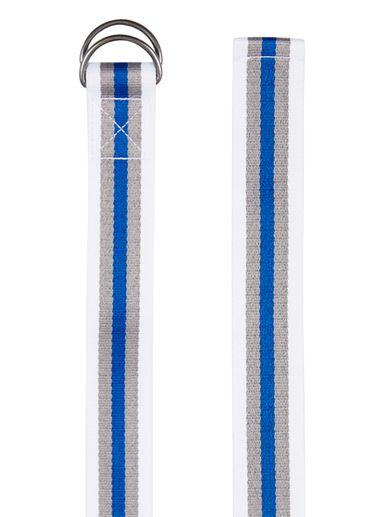 Topman Mens Blue, Grey And White Webbed Belt