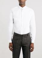 Topman Mens White Topman Premium Long Sleeve Dress Shirt