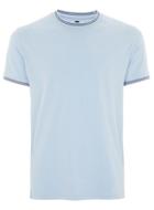 Topman Mens Blue Muscle Fit T-shirt