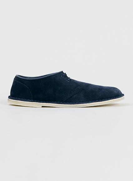 Topman Mens Blue Clarks Original Jink Navy Suede Desert Shoes