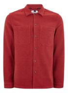 Topman Mens Red Flannel Shirt