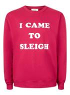 Topman Mens Purple The London Knitwear Company Red I Came To Sleigh Ugly Sweater*