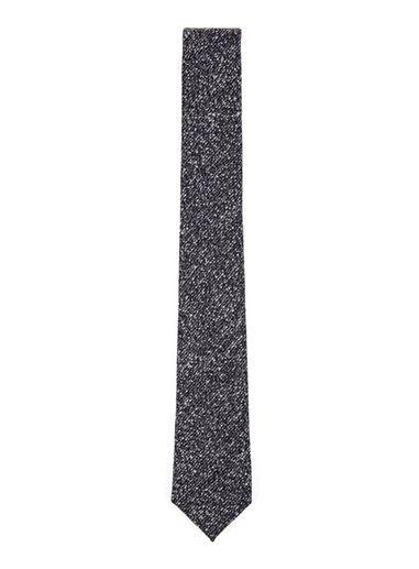 Topman Mens Grey Gray And White Salt And Pepper Tie