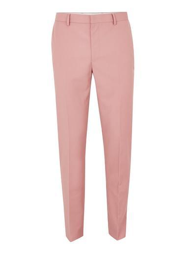 Topman Mens Pink Skinny Suit Pants