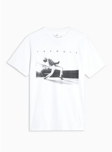 Topman Mens White 'freddie Mercury' T-shirt