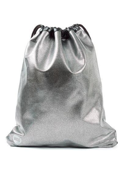 Topman Mens Multi Mi-pac Silver And Black Leather Look Kit Bag*