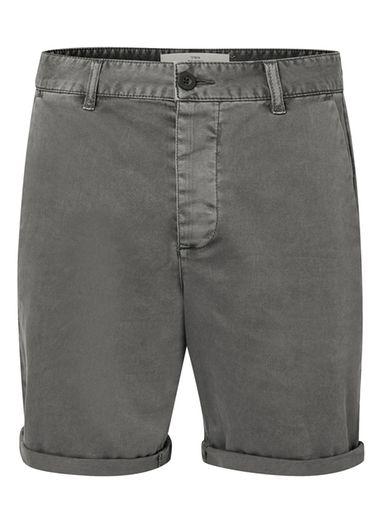 Topman Mens Grey Acid Skinny Chino Shorts