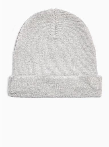 Topman Mens Black Grey And White Skater Beanie