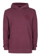 Topman Mens Purple Embroidered Detail Classic Fit Hoodie