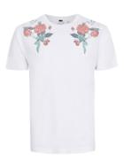 Topman Mens White Rose Print T-shirt