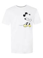 Topman Mens White Mickey Mouse Tongue Print T-shirt