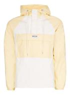 Topman Mens Nicce Yellow And White Panelled Overhead Jacket