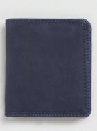 Topman Mens Blue Navy Leather Look Wallet