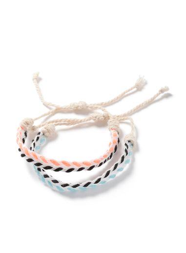 Topman Mens Silver Festival Wristband Pack*