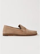 Topman Mens Pink Suede Larry Snaffle Loafers