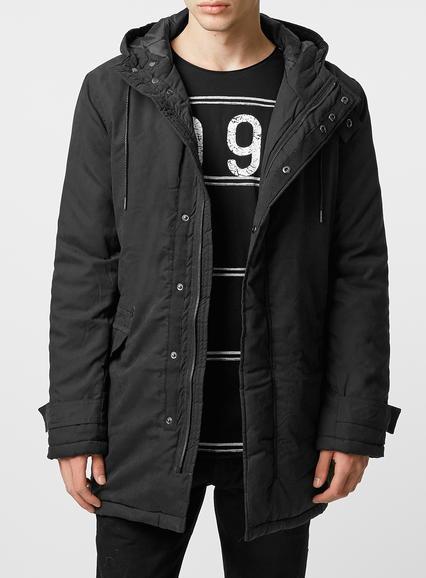 Topman Mens Nana Judy Black Parka