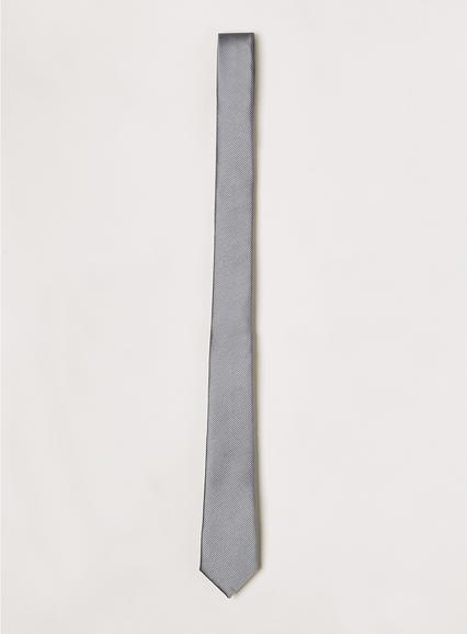 Topman Mens Grey Charcoal Texture Tie