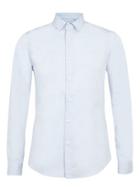 Topman Mens Blue Stretch Skinny Fit Dress Shirt
