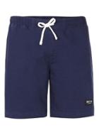Topman Mens Blue Nicce Navy Twill Shorts
